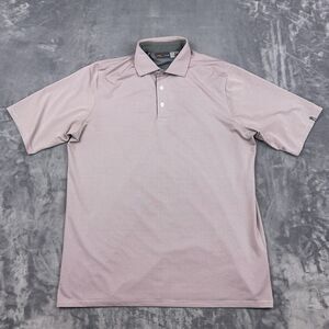 KJUS Shirt Mens Size M Pink Gray Comfort Fit Polo UPF50+ Golf Stretch